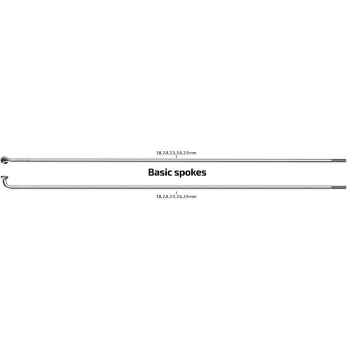 Spaken met nippels Sapim Leader 262-14 - ø2.00 mm - FG 2,3 - RVS (100 stuks)
