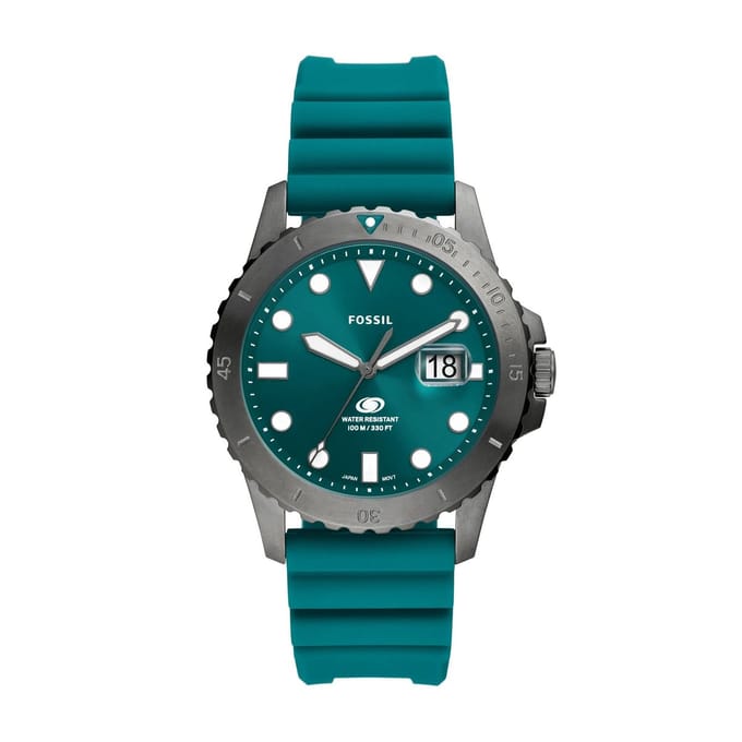Fossil Fossil Blue FS5995 Horloge - Siliconen - Blauw - Ø 42 mm
