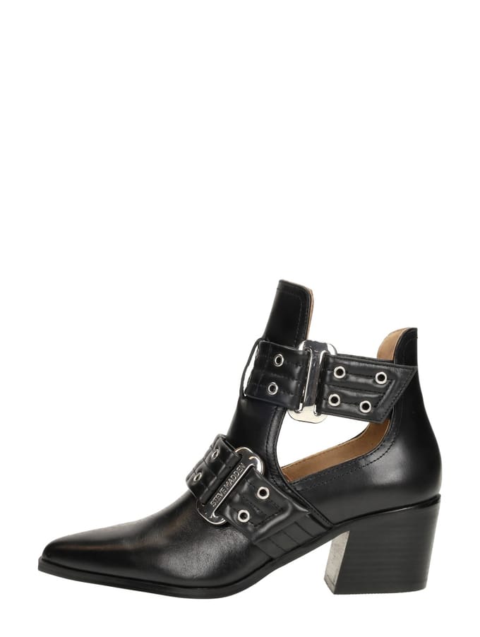 Steve Madden Grazia Enkellaarsjes Dames - Zwart - Maat 37