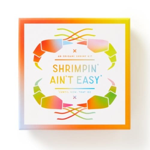 Shrimpin' Ain't Easy Origami Kit - Brass Brass Monkey