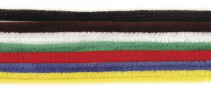 20x stuks Chenilledraad gekleurd 50 cm - Hobby buigdraad knutselen artikelen