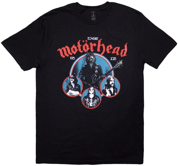Motorhead - 50 Years Lemmy Circles Heren T-shirt - S - Zwart