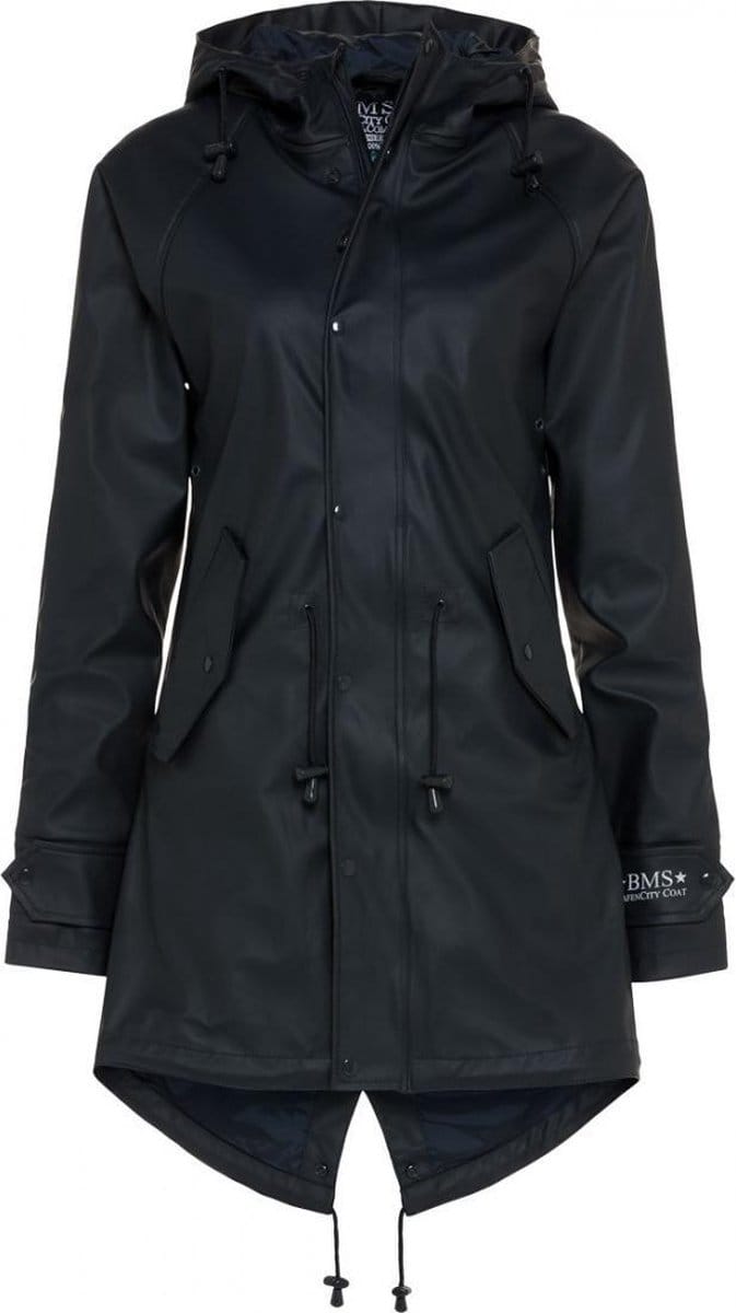 Donkerblauwe dames regenjas / parka HafenCity® van BMS S