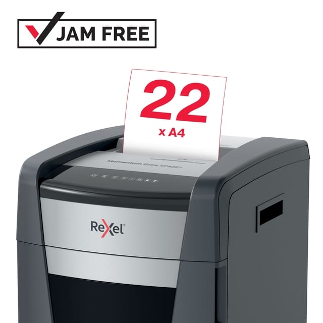 Rexel Momentum Extra XP422+ Anti-vastloop Papiervernietiger Cross Cut