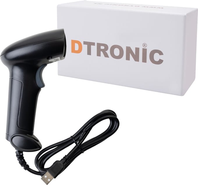 Universele Barcodescanner | DTRONIC DT3322 - Plug&Play - 70 graden sensor - Veelzijdig en Betaalbaar