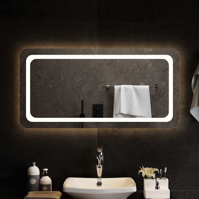 vidaXL - Badkamerspiegel - LED - 100x50 - cm