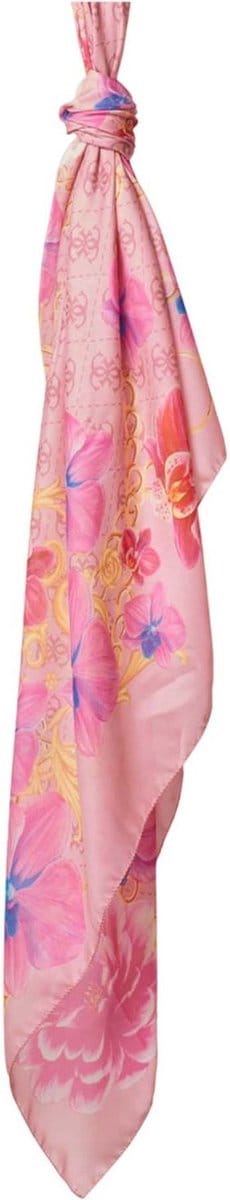 GUESS Sjaal Foulard 120x120 Rose Multi Roze