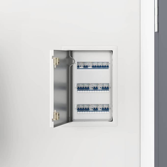 vidaXL - Access - Panel - Wit - 33 - x - 23 - x - 3 - cm - Staal