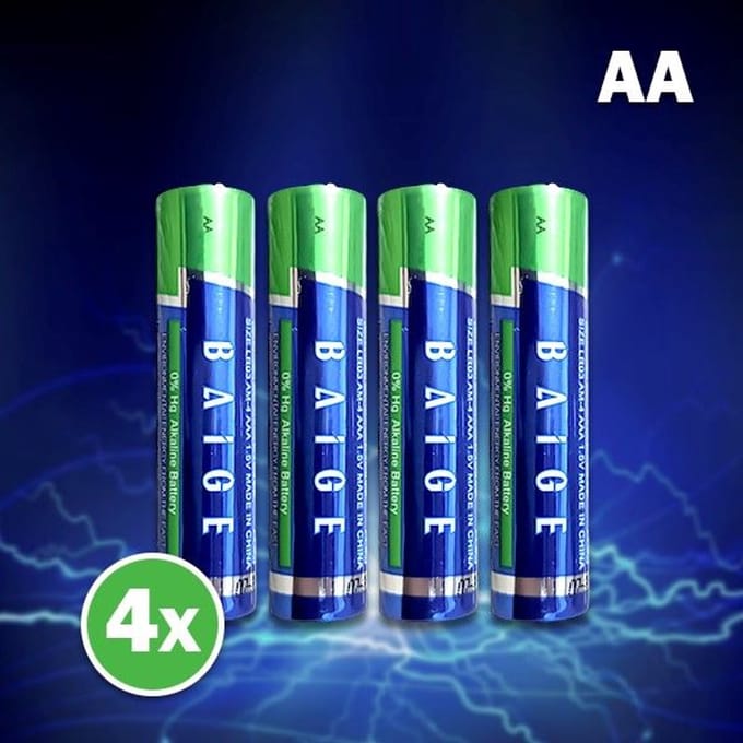 Vyzio - 4x AA Batterijen - AA Baterijen - AA-batterijen - Alkaline Batterijen - Battery AA