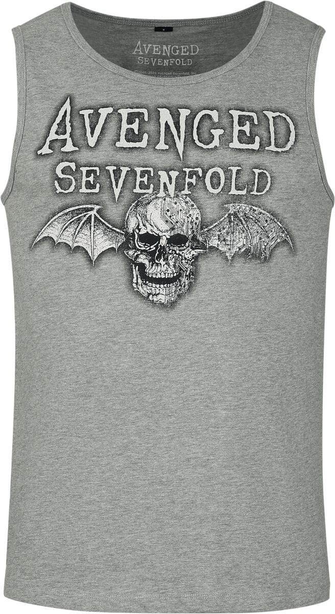 Avenged Sevenfold Tanktop - Logo - S tot 4XL - voor Mannen - grijs