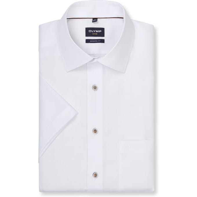 OLYMP Luxor Overhemd, Modern Fit, New Kent, Wit