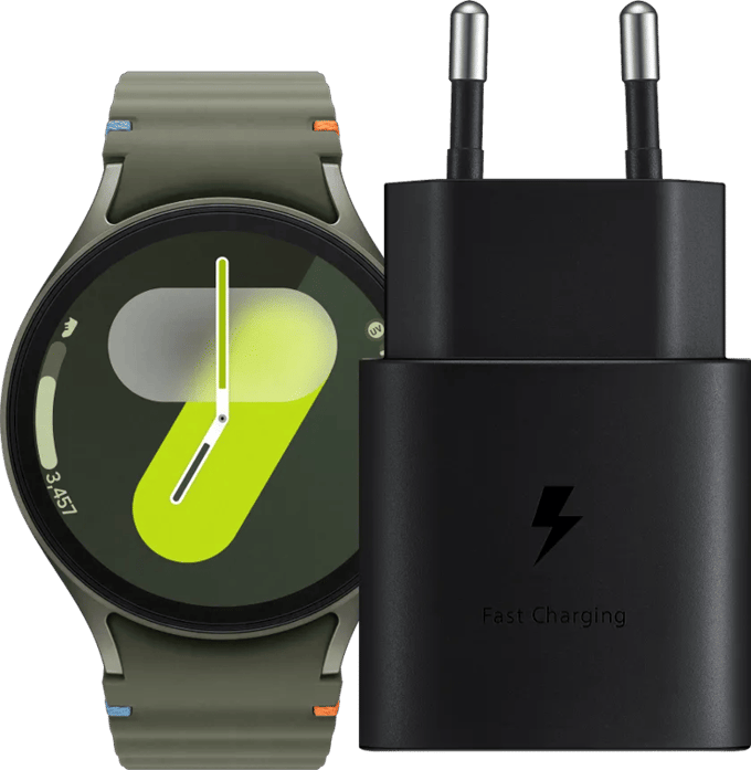 Samsung Galaxy Watch 7 4G Groen 44mm + Oplader 25W