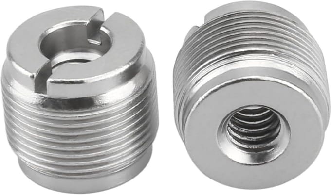 Schroefadapter 1/4 inch naar 5/8 inch voor microfoon en camera