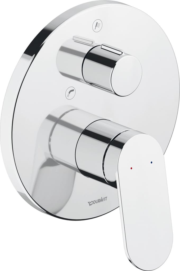 Duravit Wave - Inbouwkraan, voor 2 functies, chroom WA5210012010