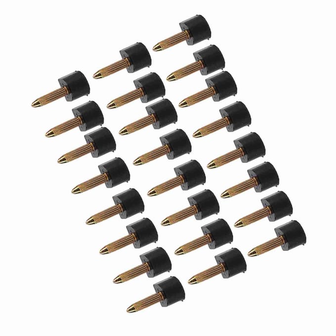 24 stuks Vervangingstips Hoge Hakken Antislip Schoenen Reparatie Hakpennen Beschermer (8 * 8mm) black