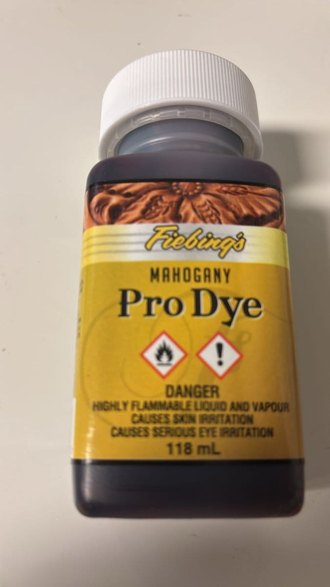 Fiebing Pro Dye Bruin Mahogany 118ml – Professionele Lederverf voor Ambachtslieden & Makers