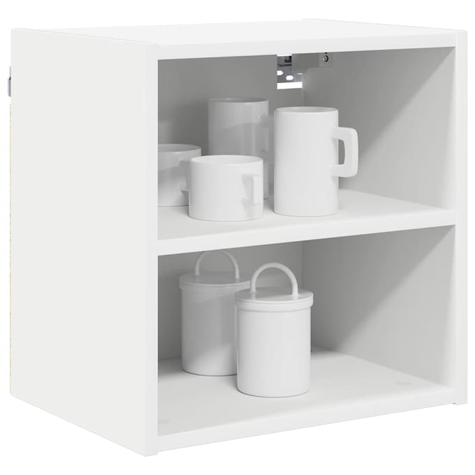 vidaXL - Hangkast - Wit - 40 - x - 29,5 - x - 40 - cm - Bewerkt - hout