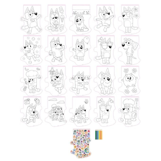 Creative Craft Group BLUEY coloring book in BLUEY format 20 pages
