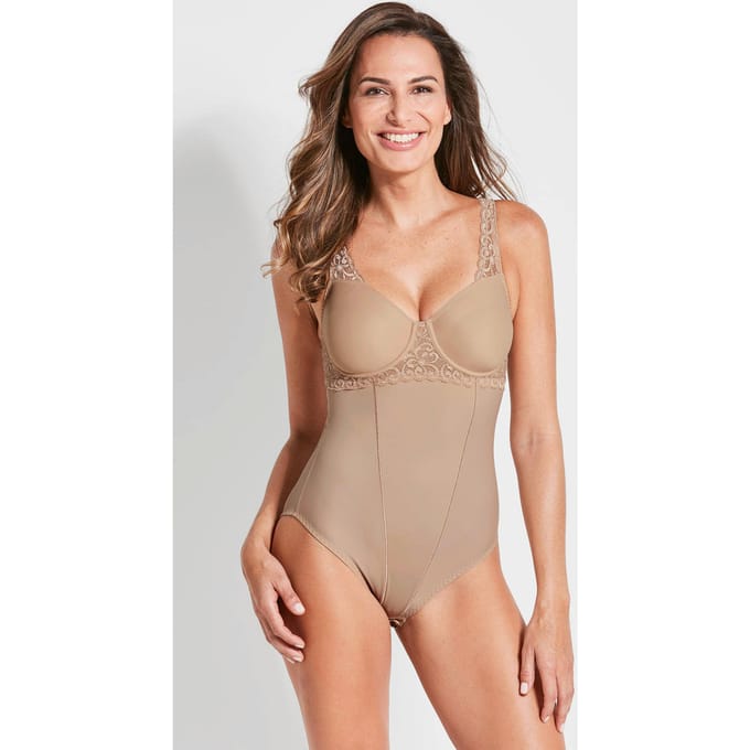 Corrigerende minimizer-body met beugels - skin - Gr. 75 D van Goldner Fashion