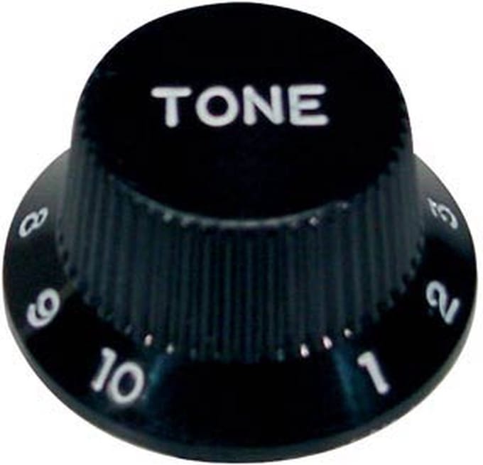 Boston KB-244-T Bell Knop - Zwart voor Inch Type Potas