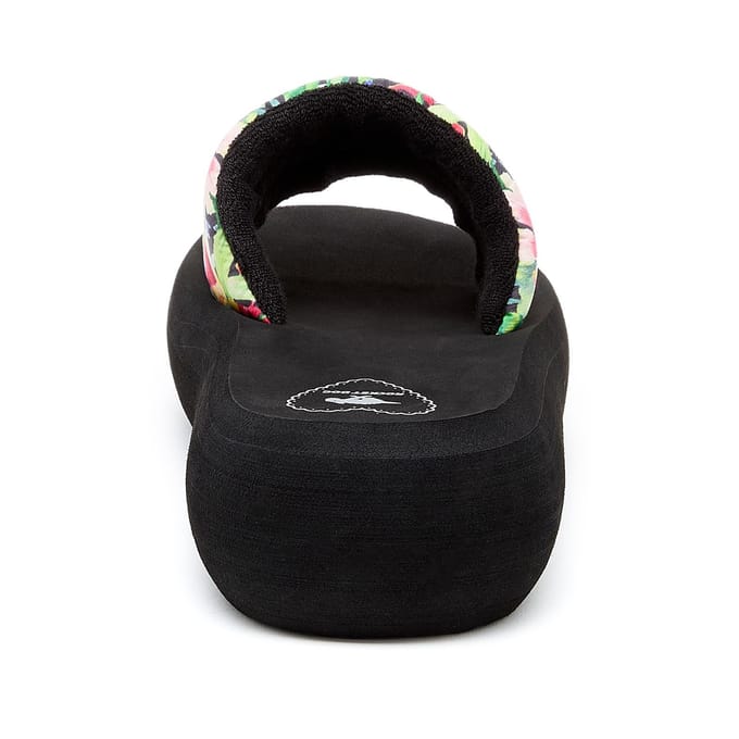 Rocket Dog Splash Bahama Textiel Damessandalen Zwart/Multi
