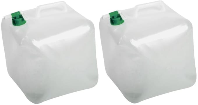 EDA Water jerrycan container - 15 liter - opvouwbaar - drinkwater - 25 x 25 x 25 cm - Draagbaar