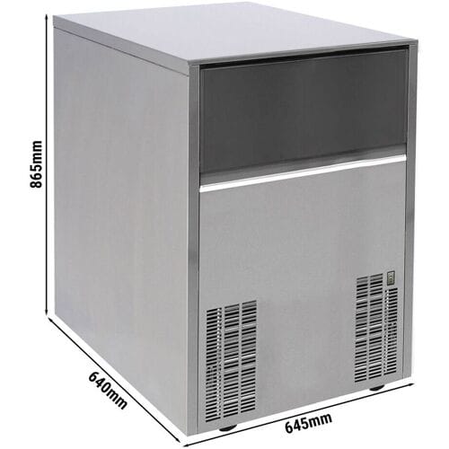 GGM Gastro Eiswürfelbereiter - Zylinder - 80 kg/24 h Zilver