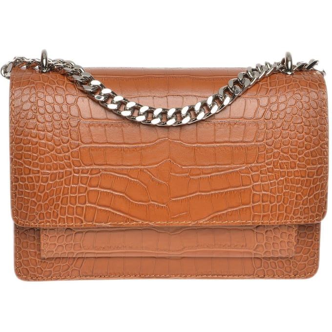 Luisa Vannini Brown Rundleer Tas