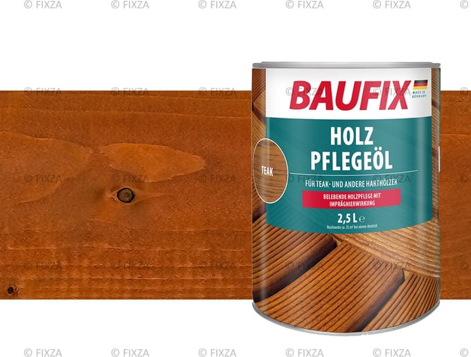 BAUFIX Houtverzorgingsolie 2,5 liter (Teak satijn mat)