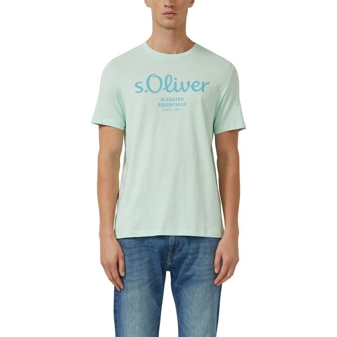 Regular fit T-shirt van puur katoen