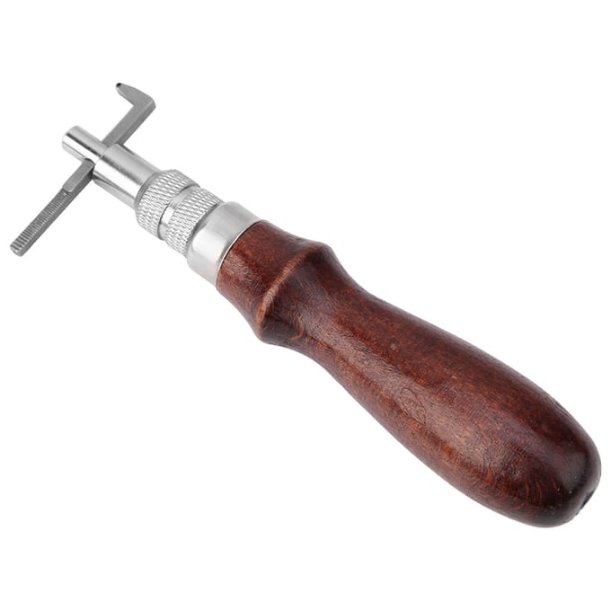 Verstelbare Leren Rand Stiksel Groover Kerver DIY Leerbewerking Groefgereedschap brown