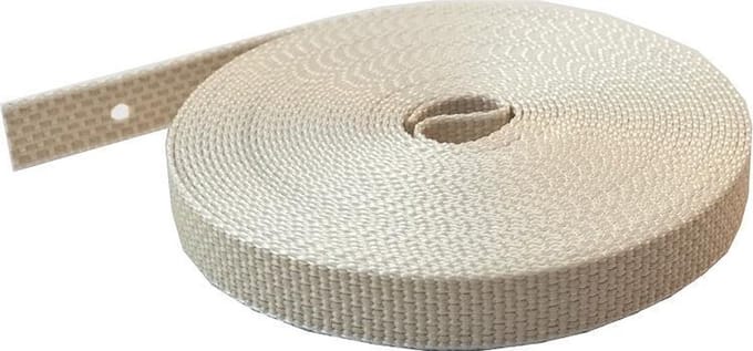 Optrekband 14 mm, 7 meter Crème