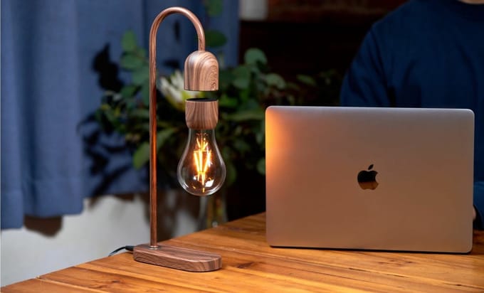 Gingko Evaro LightBulb Zwevende Lamp - Walnoot