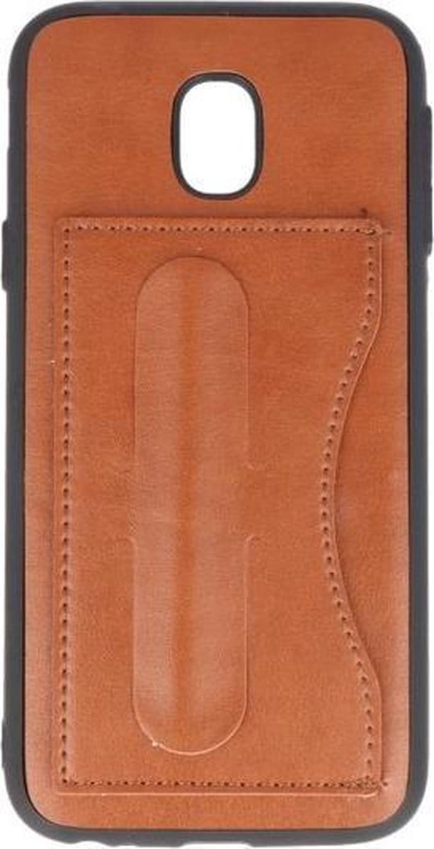 BestCases.nl Samsung Galaxy J3 2017 Stand TPU back case hoesje Bruin