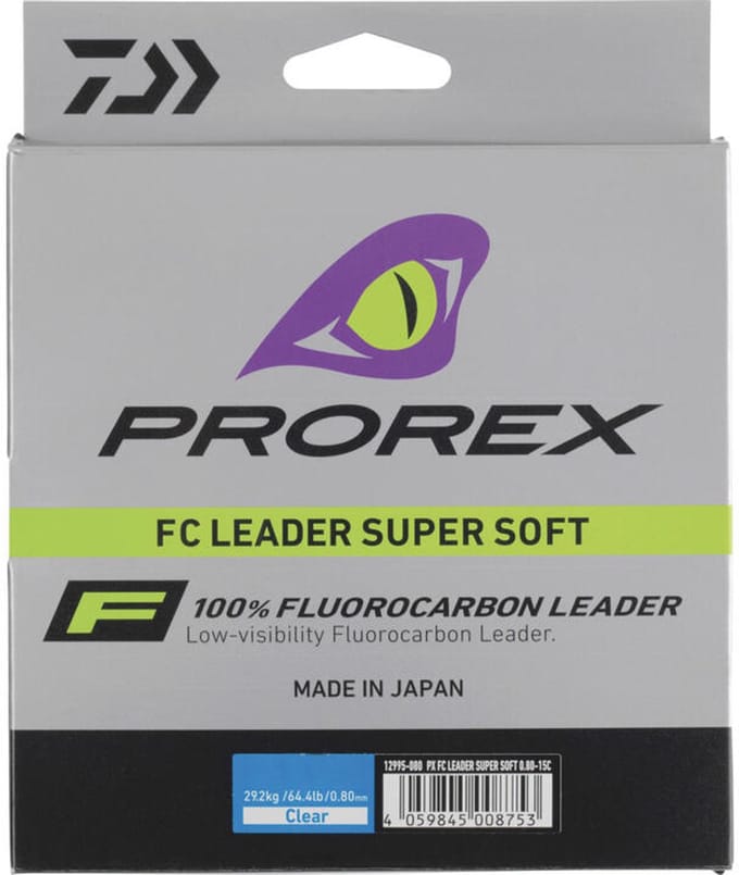 Prorex Fluorocarbon Leader Super Soft | 15m 1.00mm Clear
