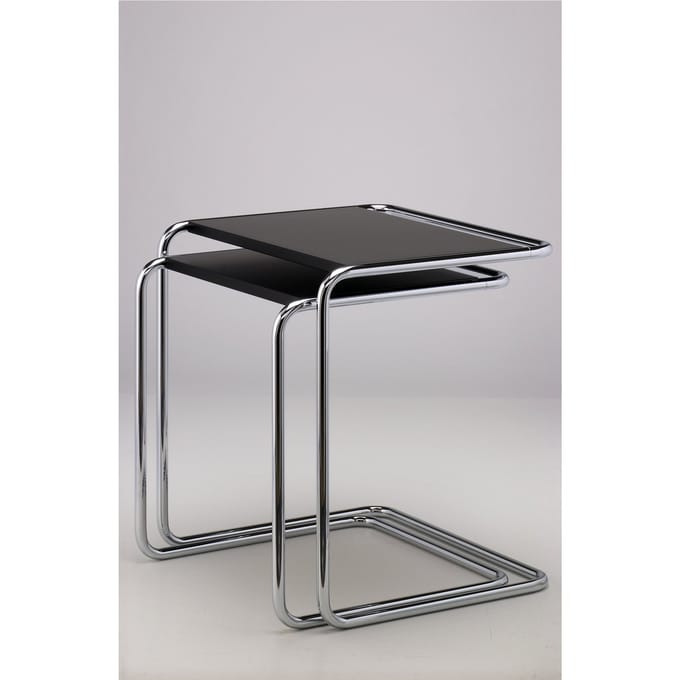 Thonet - B 97 Bijzettafel - gelakt zwart - groot 34,5 x 49,5 cm