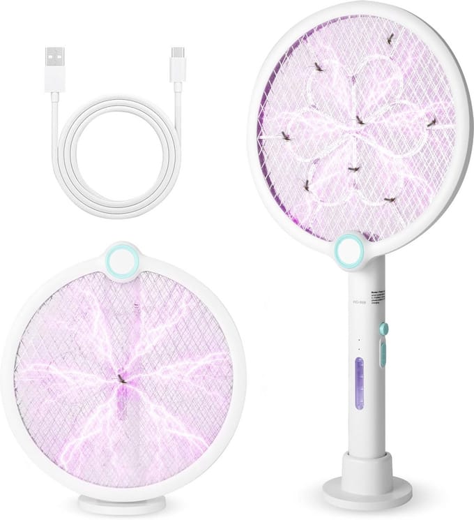 Solidchoice - Elektrische Insecten Racket met USB Oplaadbare Functie