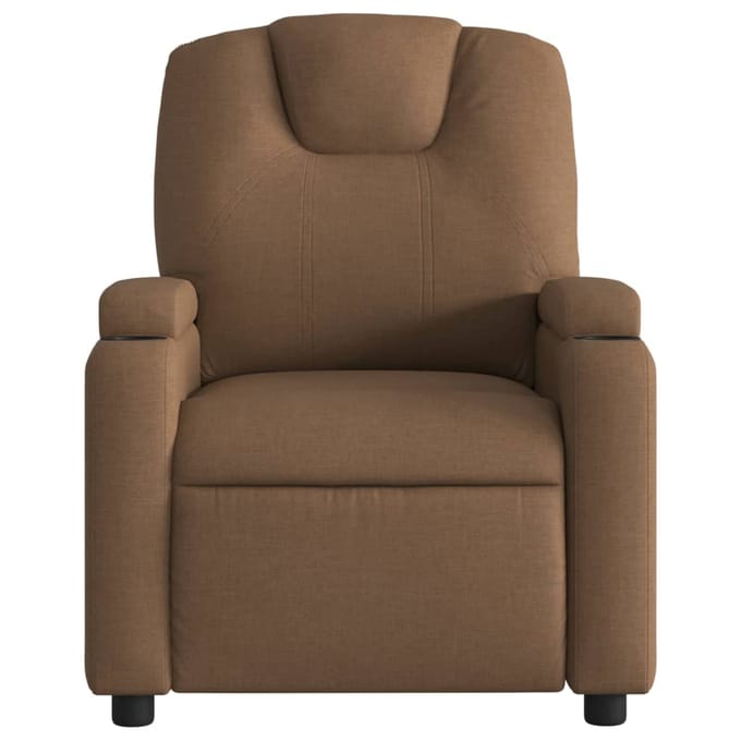 vidaXL - Fauteuil - verstelbaar - stof - bruin