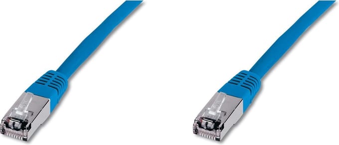 DIGITUS Premium - patch cable - 5 m - blue - Blauw - 5m