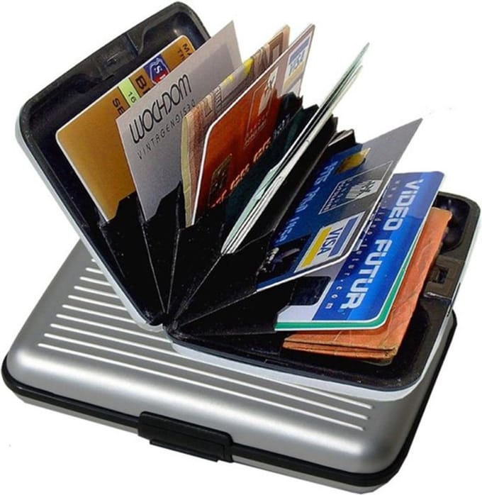 Kaarthouder - Pasjeshouder – Aluminium Portemonne - Creditcard Houder Pasjes Houder- RVS Portemonnee - RFID - LOUZIR