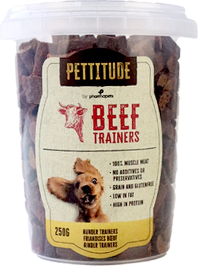 Pettitude Trainers met rund 250g