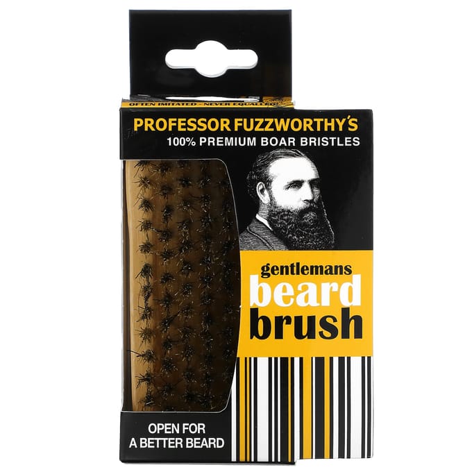 Professor Fuzzworthy's, Heren Baardborstel, 100% Premium Varkenshaar, 1 Stuk yellow