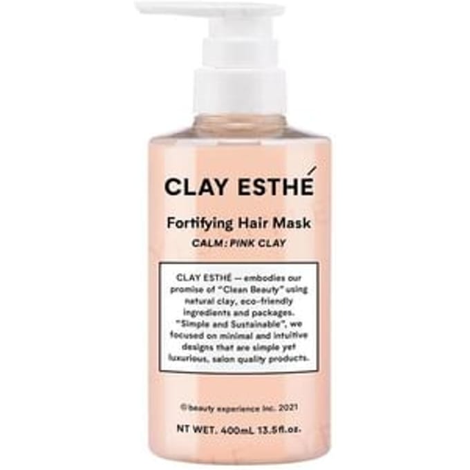 CLAY ESTHE - Fortifying Hair Mask Calm: Pink Clay 400ml