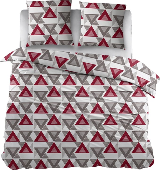 Snoozing Bobbie Dekbedovertrek - Extra breed - 260x200/220 cm - Red