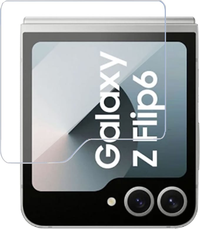 Geschikt voor Samsung Galaxy Z Flip 6 / Flip 7 FE - Screenprotector - Beschermglas - GuardCover