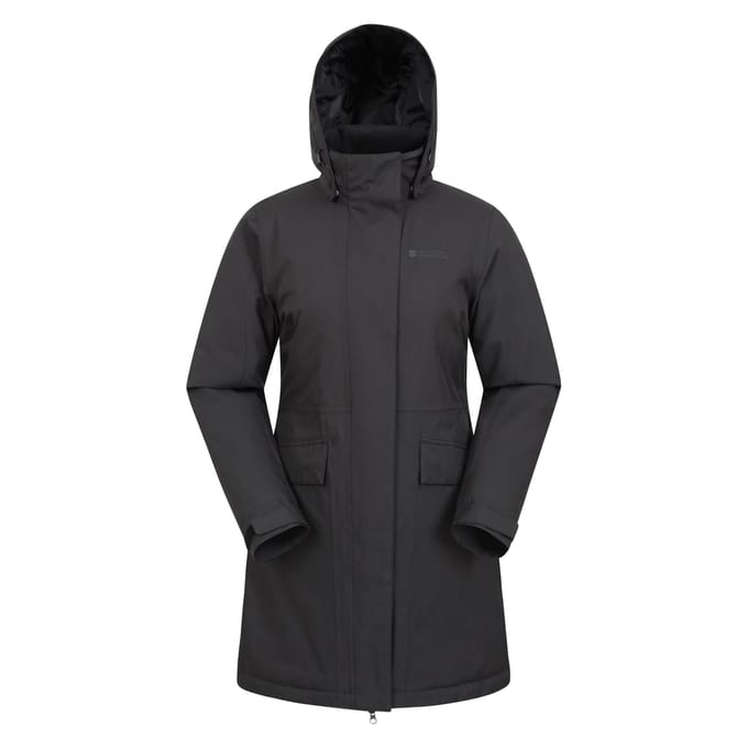 Mountain Warehouse Dames/Dames Rain On Waterdichte Gewatteerde Jas (Zwart)