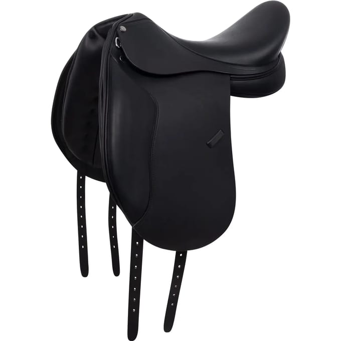 Dressuurzadel voor paard met lange kniewanders Equestro
