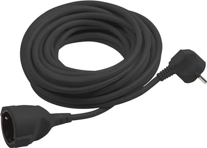 Verlengsnoer met Aardcontact, 2 meter Kabel, Binnengebruik, Aanraakbescherming, IP20