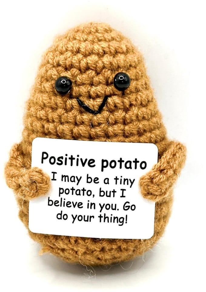 Hypify - Positive Potato - bruin - knuffeltje - Positiviteit
