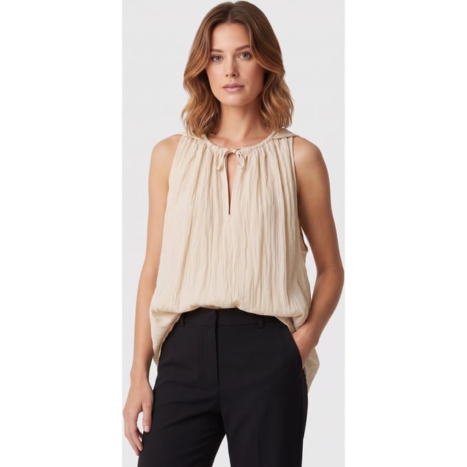 ARKET Harper Cape Top Beige Taglia: 32 | Magliette intime Outlet | Donna | Marrone